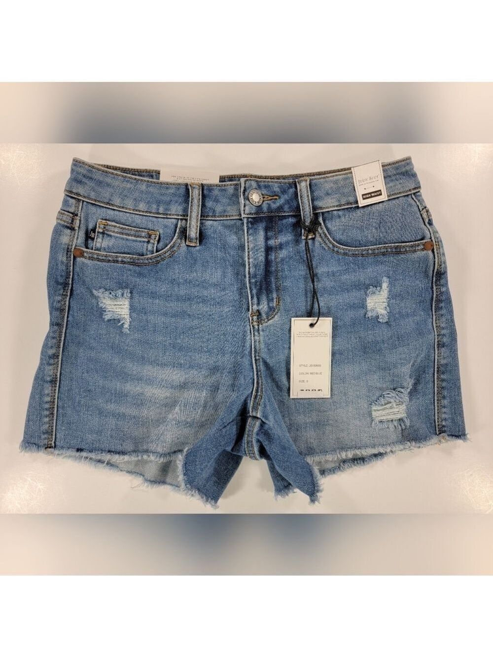 NEW Judy Blue Jean Shorts Womens Small Distressed High Waist Summer Dayz NWT